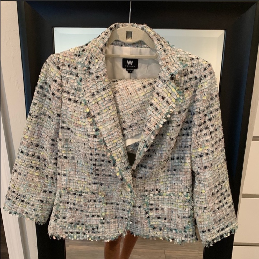 W by Worth Tweed  Blazer and short suit